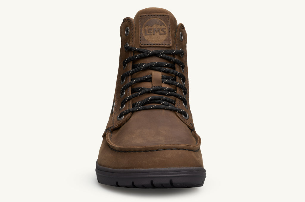 Men's Lems Boots Waterproof Boulder Brown | CHE7836HA