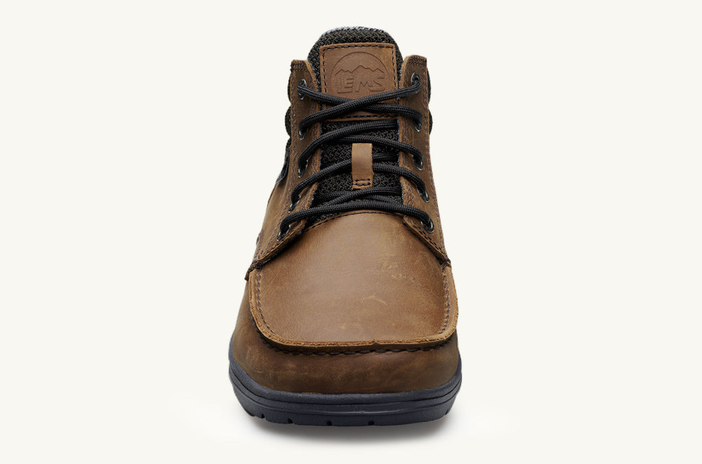 Men's Lems Leather Boots Boulder Brown | CBD8851KT