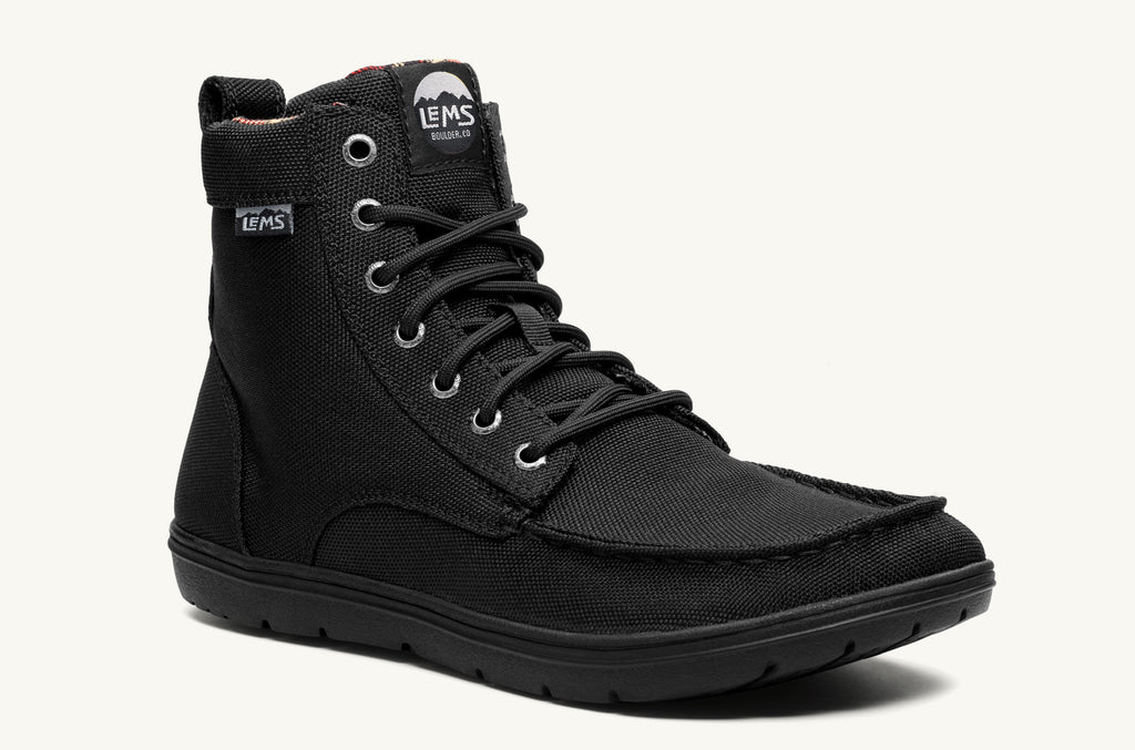 Men's Lems Nylon Boots Boulder Black | NTO916EB