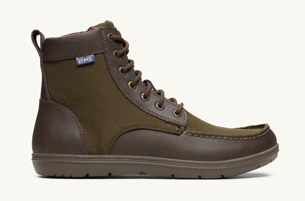 Men's Lems Nylon Boots Boulder Olive | JHJ7360NS