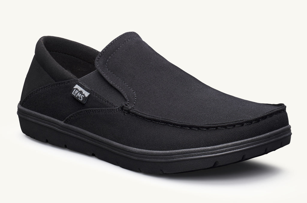 Men's Lems Slip On Shoes Drifter Black | BPI8213ZD