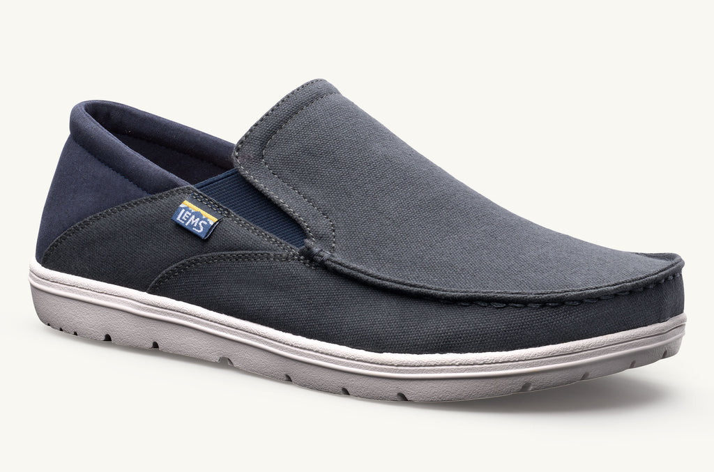 Men's Lems Slip On Shoes Drifter Grey Navy | AFT362SV