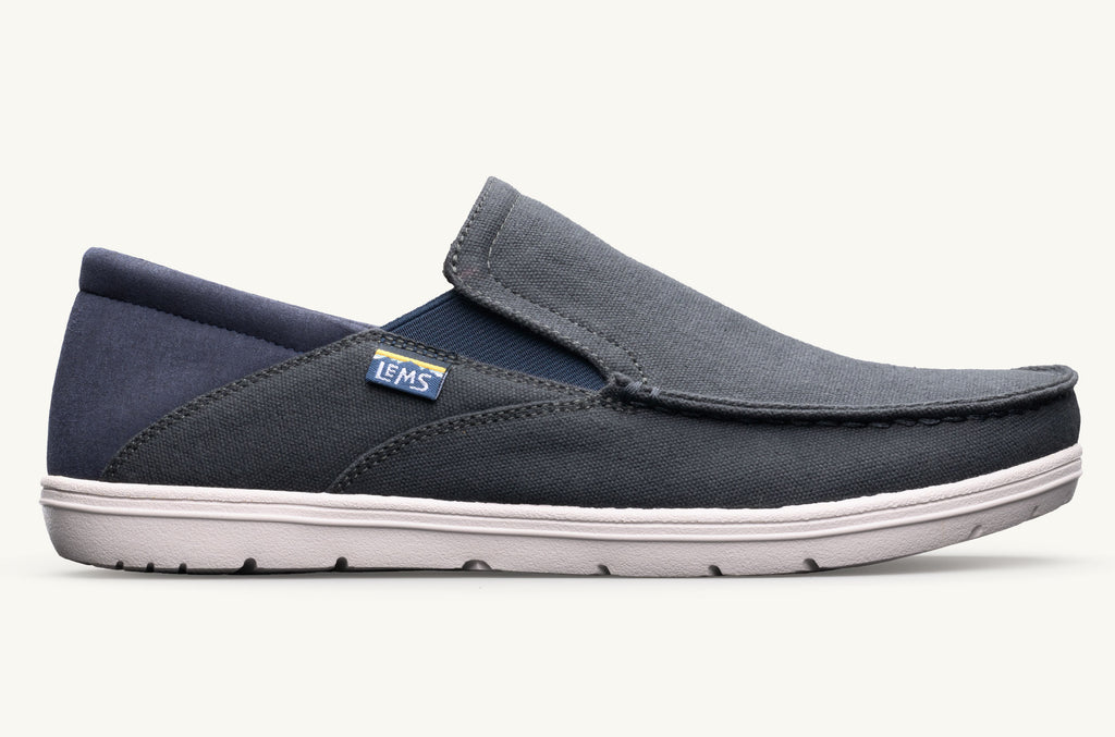 Men's Lems Slip On Shoes Drifter Grey Navy | AFT362SV