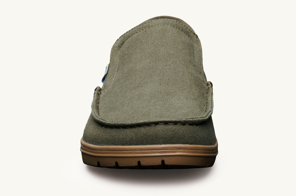 Men's Lems Slip On Shoes Drifter Olive | QYS2949HM