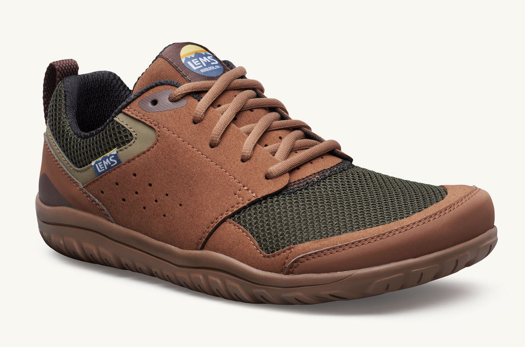 Men's Lems Sneakers Primal Zen Brown Green | LGJ334WT