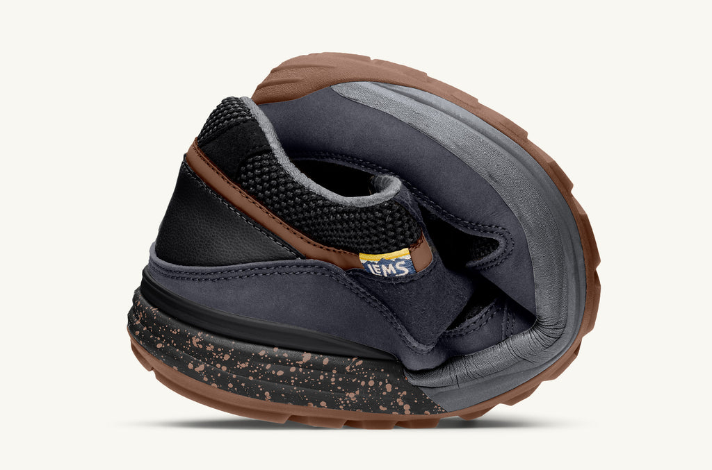 Men's Lems Sneakers Trailhead Dark Blue Black | LAX3225SR