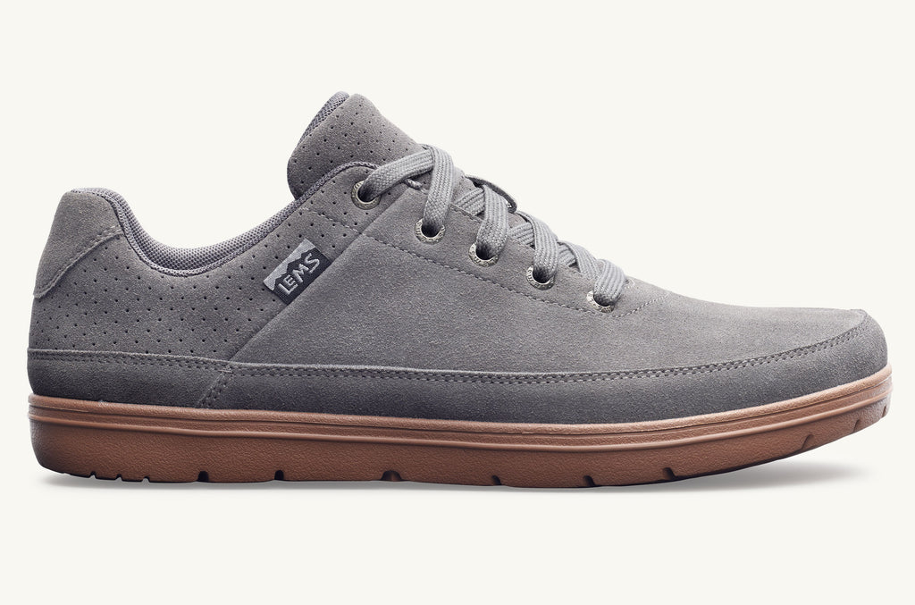 Men's Lems Suede Shoes Chillum Grey | KEW7392KA