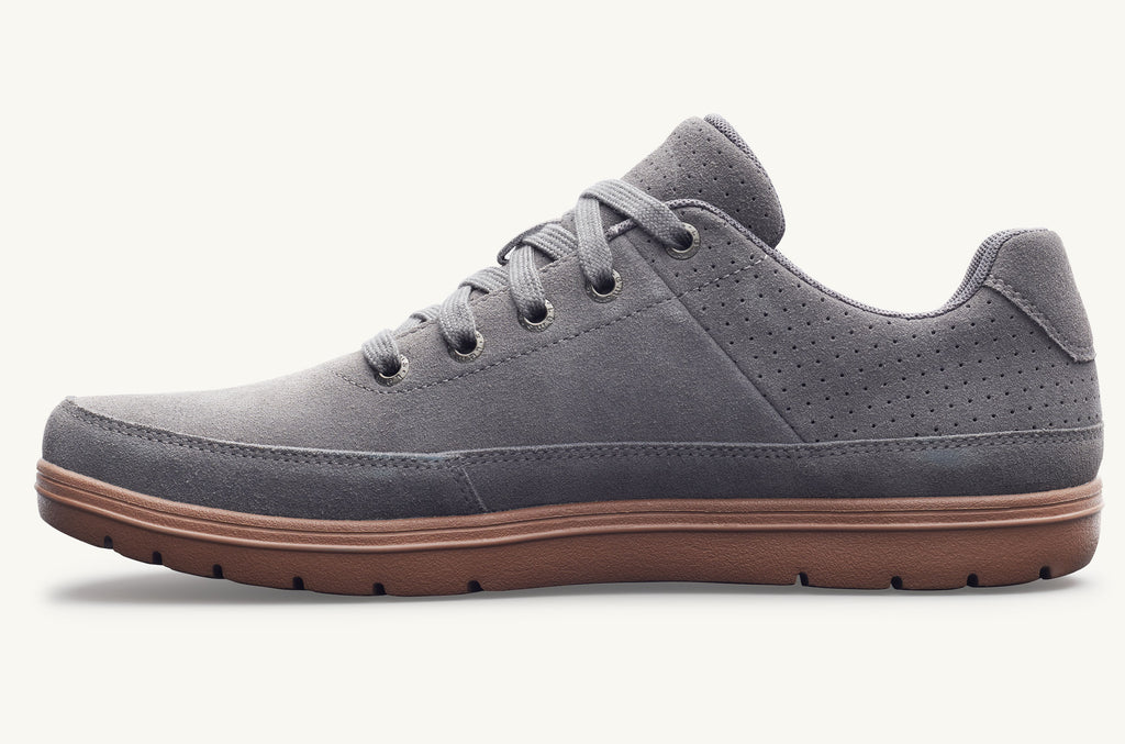 Men's Lems Suede Shoes Chillum Grey | KEW7392KA