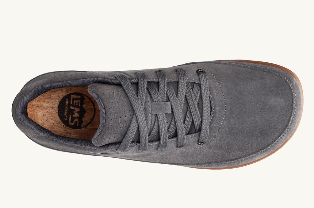 Men's Lems Suede Shoes Chillum Grey | KEW7392KA