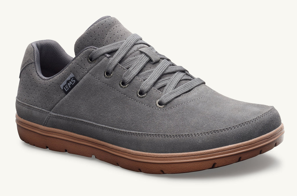 Men's Lems Suede Shoes Chillum Grey | KEW7392KA