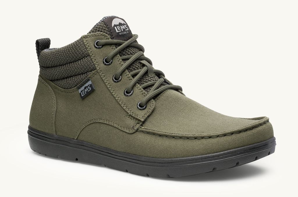 Men's Lems Vegan Boots Boulder Green | OPC884FD