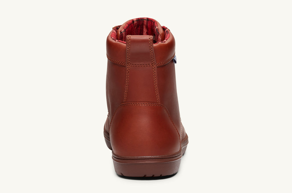 Women's Lems Leather Boots Boulder Deep Red | ZEA8976LX