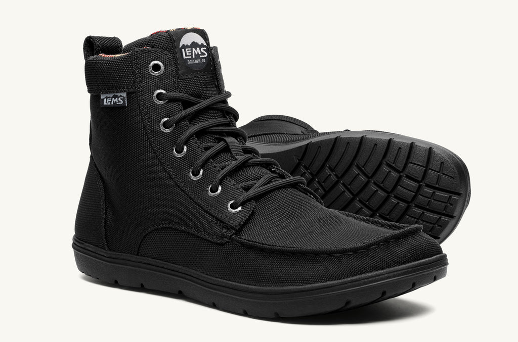 Men's Lems Nylon Boots Boulder Black | NTO916EB