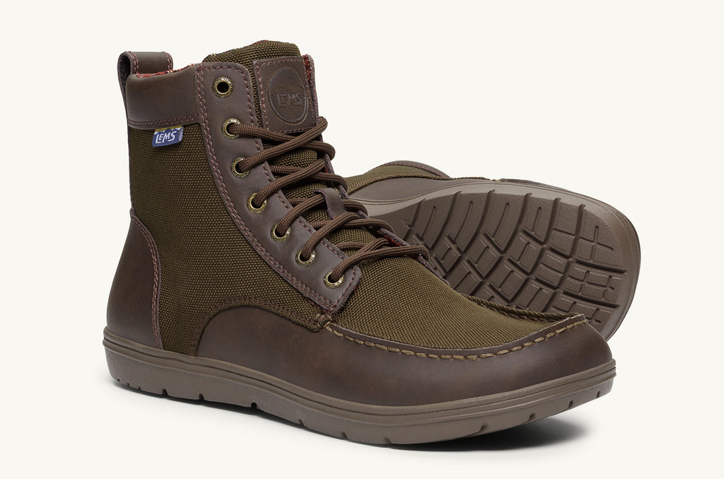 Men's Lems Nylon Boots Boulder Olive | JHJ7360NS